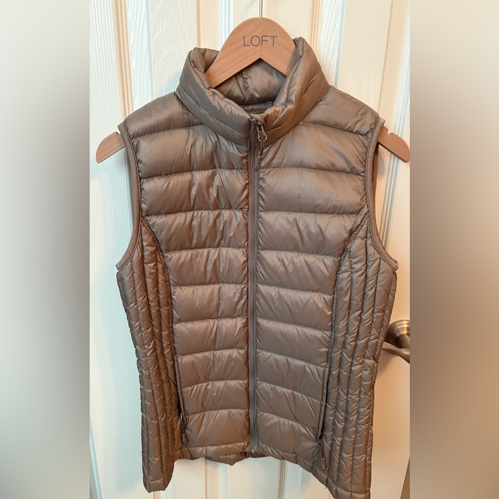 32 Degrees Heat Down Puffer Vest Women’s Small Brown Ultralight Packable